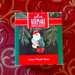 Green Thumb Santa Hallmark Keepsake Ornament